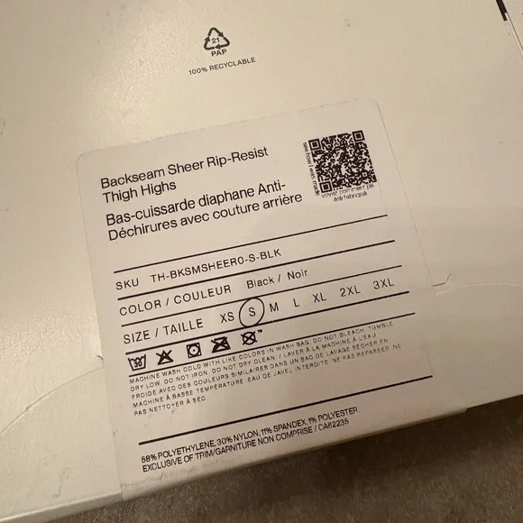 Sheertex Women's Black Sheer Tights - Picture 3 of 4